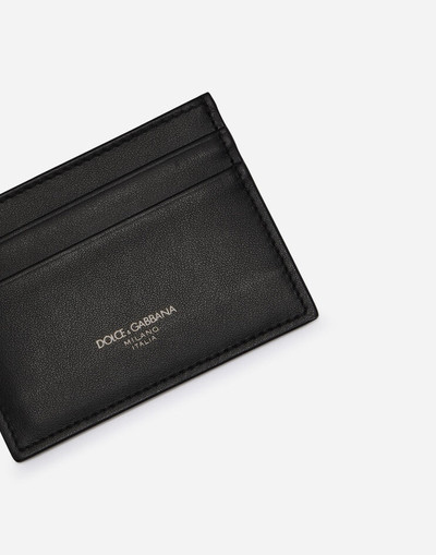 Dolce & Gabbana Calfskin credit card holder with heat-pressed logo outlook
