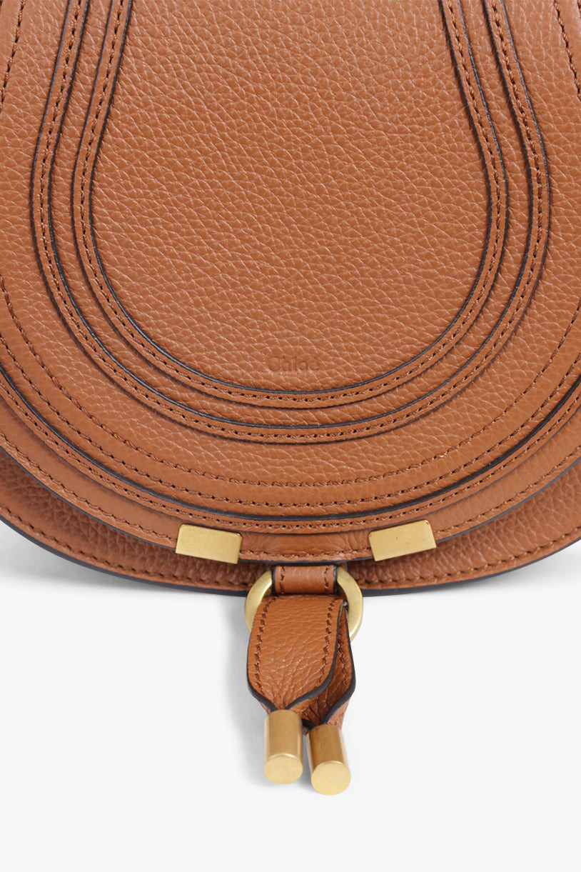 MARCIE SMALL BAG | TAN WITH TAN STITCHING - 5