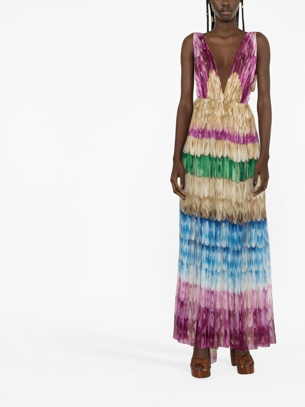 Golden Wings draped gown - 2