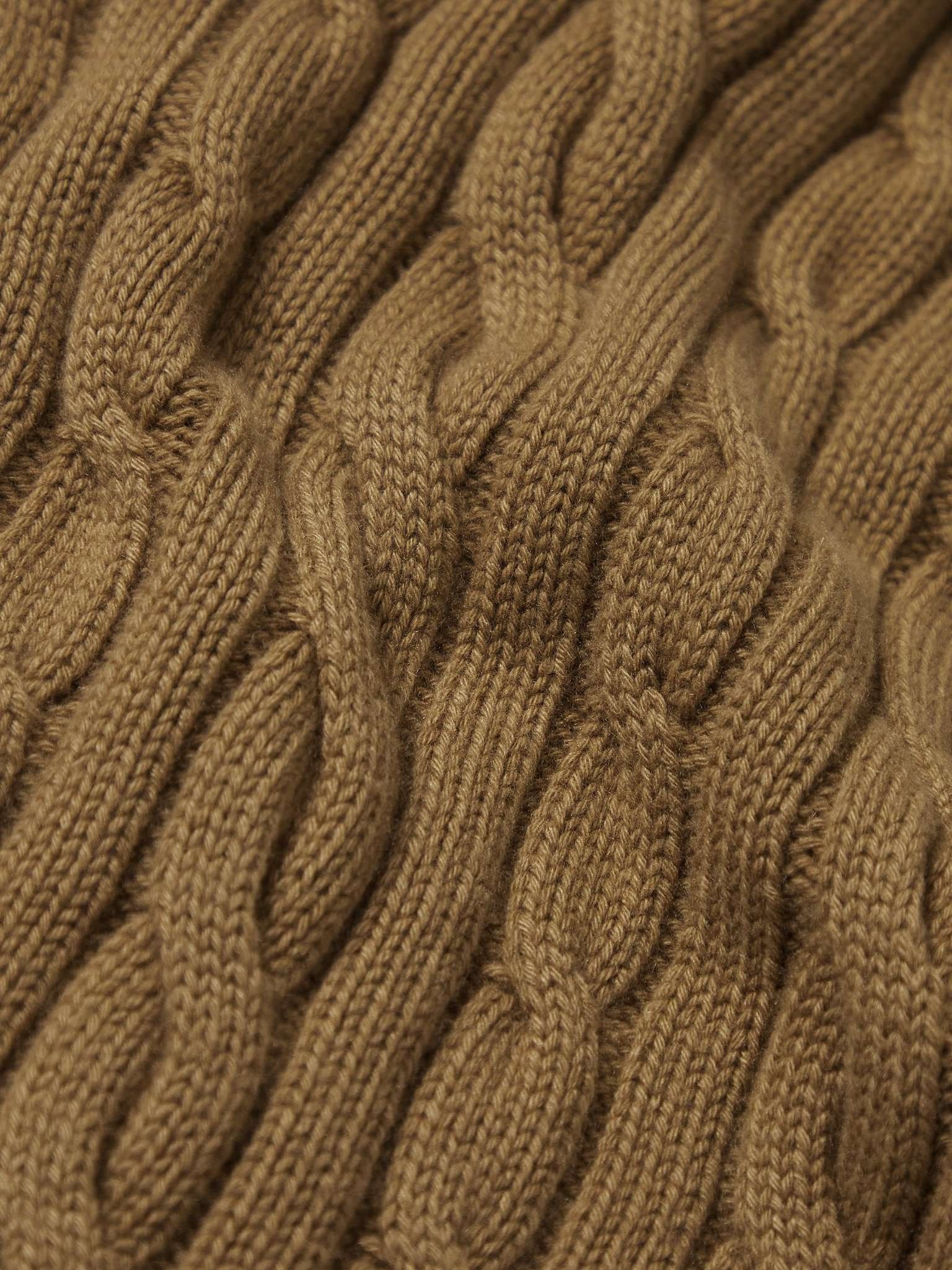 Cable-Knit Baby Cashmere Scarf - 3