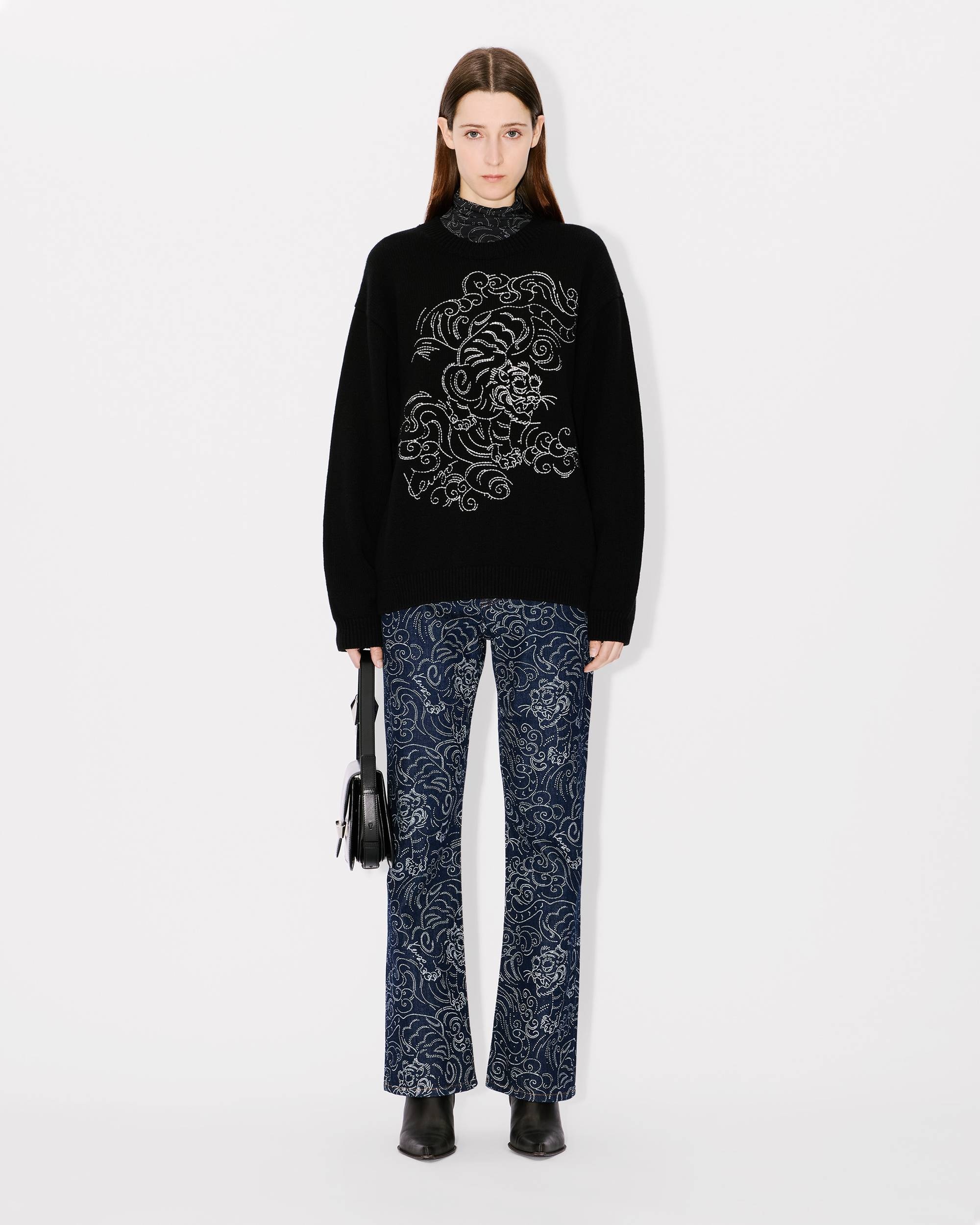 'KENZO Star Tiger' genderless embroidered wool jumper - 5