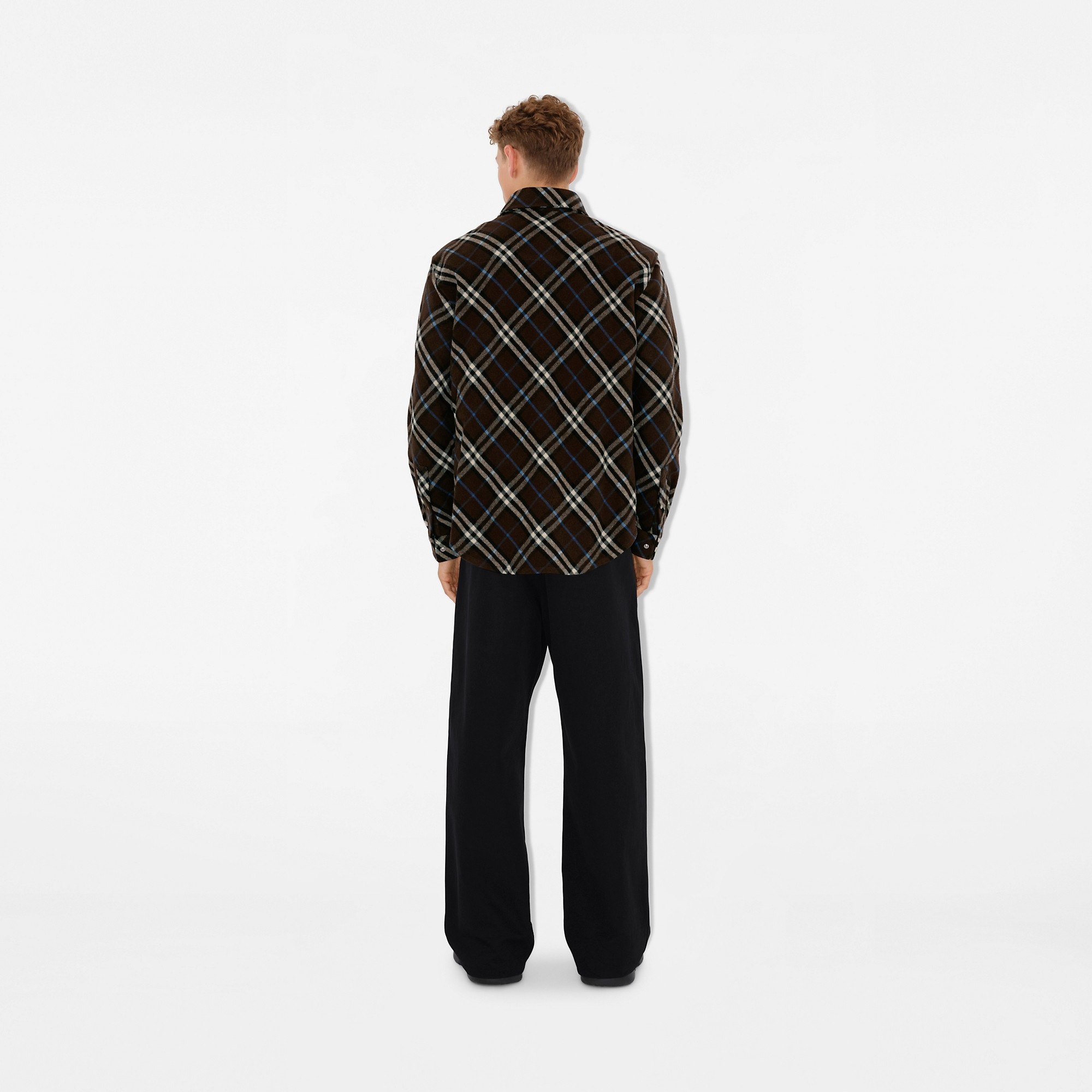 Check Wool Shirt - 4
