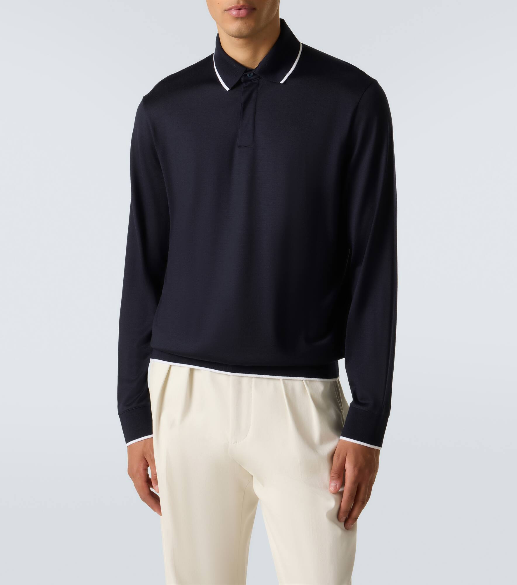 Waitaki virgin wool polo shirt - 3