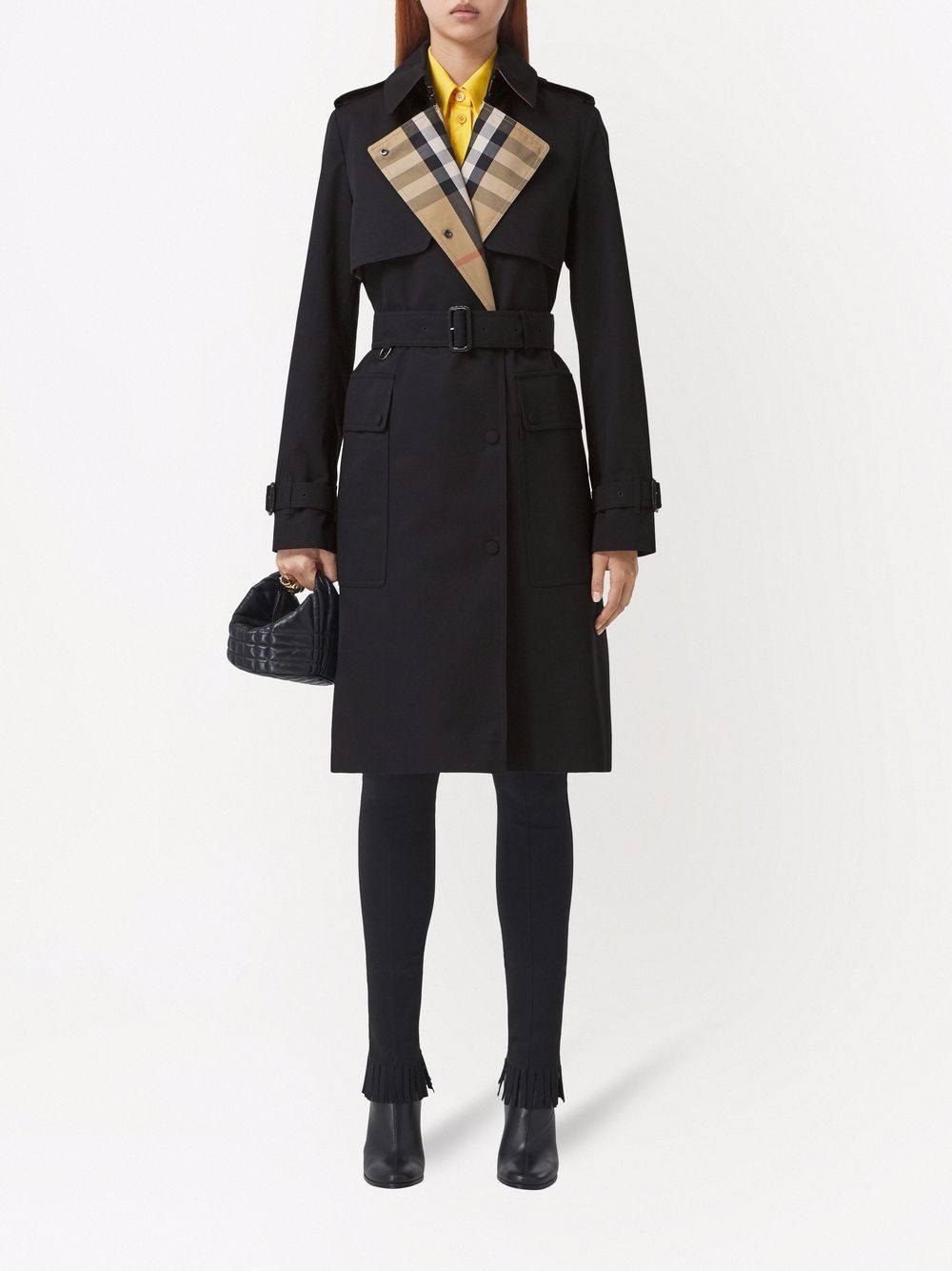 gabardine trench coat - 2