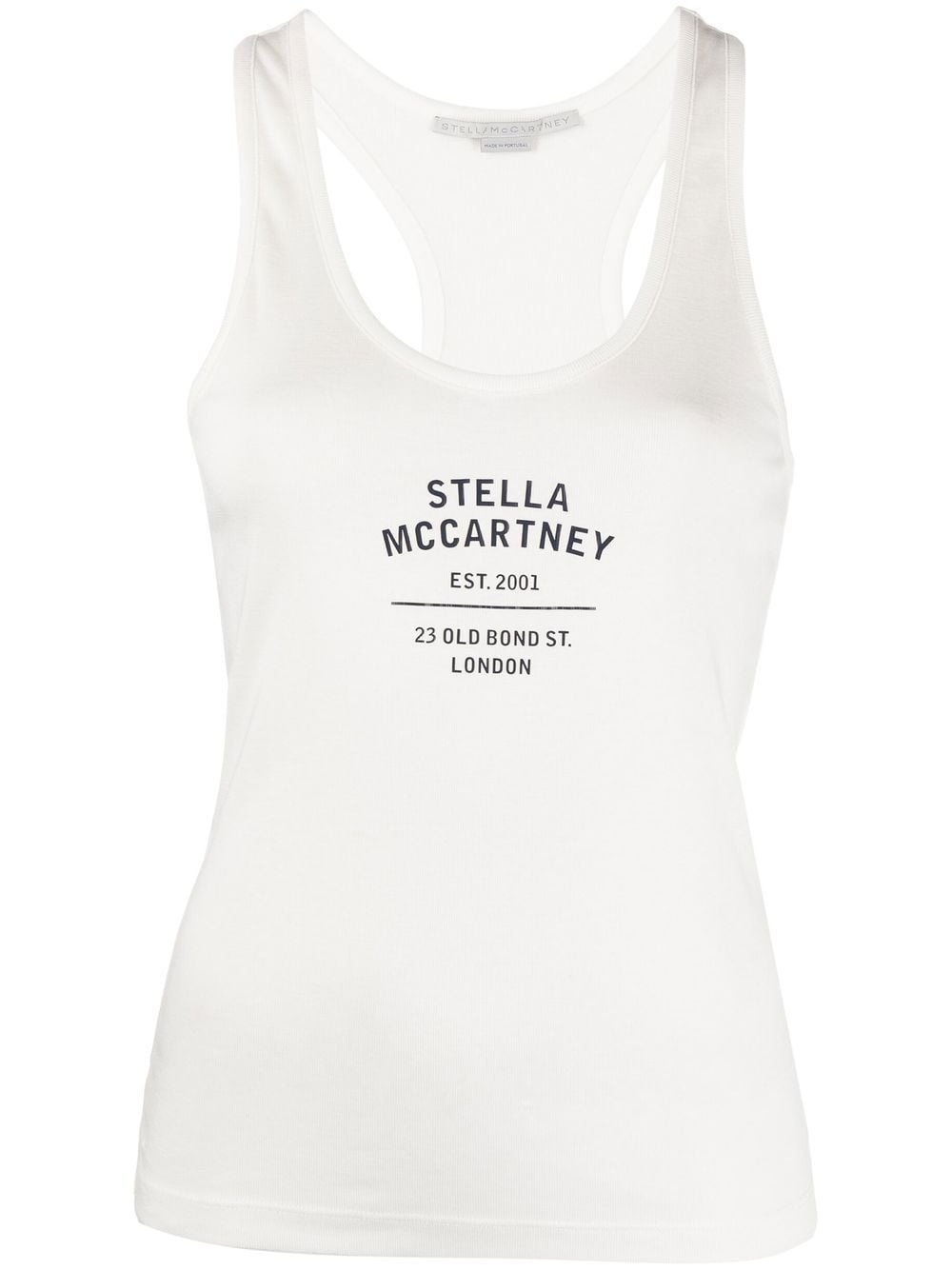 logo-print racerback top - 1