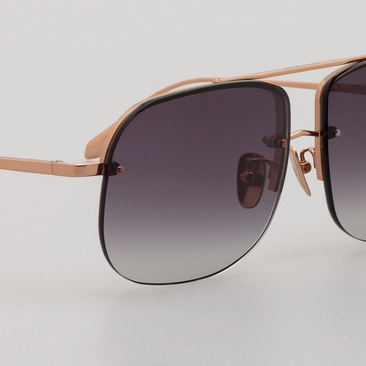 Seren Aviator Sunglasses in Rose Gold - 7