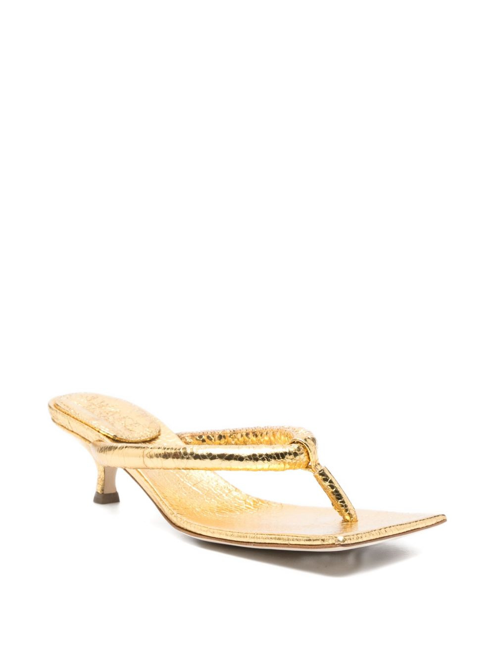 60mm knotted square-toe sandals - 2