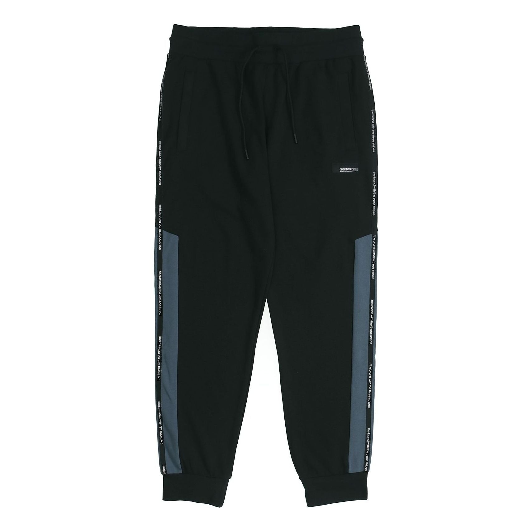 adidas neo M Ss Tp 1 Splicing Sports Pants Black FN6533 - 1