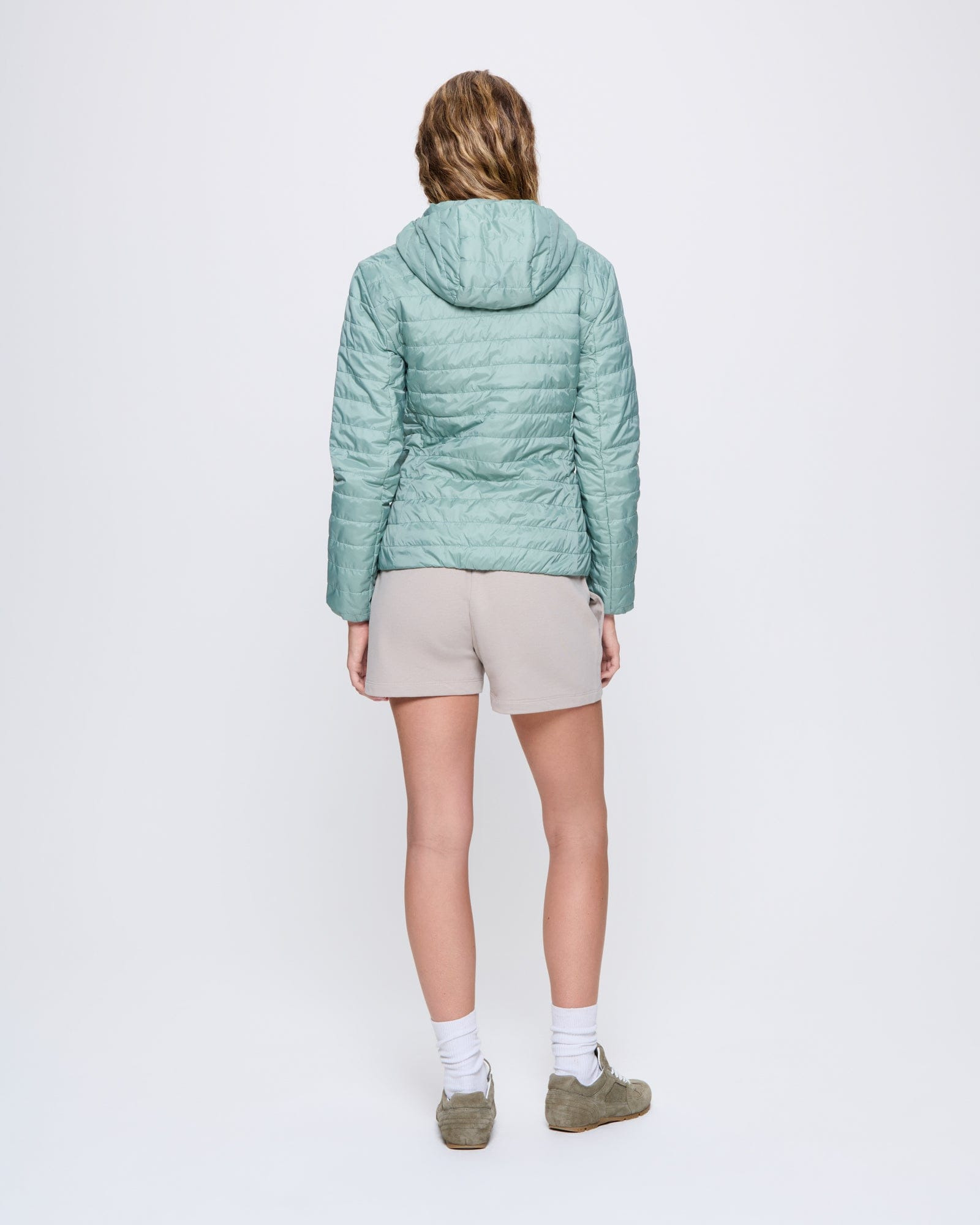 Womens Flower-Warmth Lite Jacket - Sage Green - 4