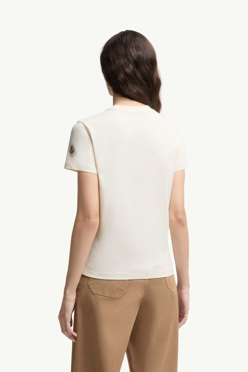 Beaded Logo Cotton T-Shirt 5