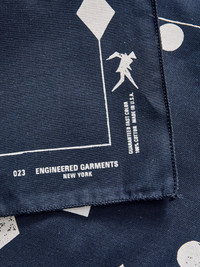 Engineered Garments｜ (Printed Bandana B - Navy - Graphi ENGINEERED GARMENTS（エンジニアードガーメンツ）PRINTED