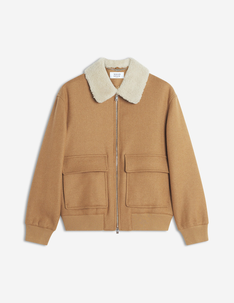 SHEARLING COLLAR JACKET 1