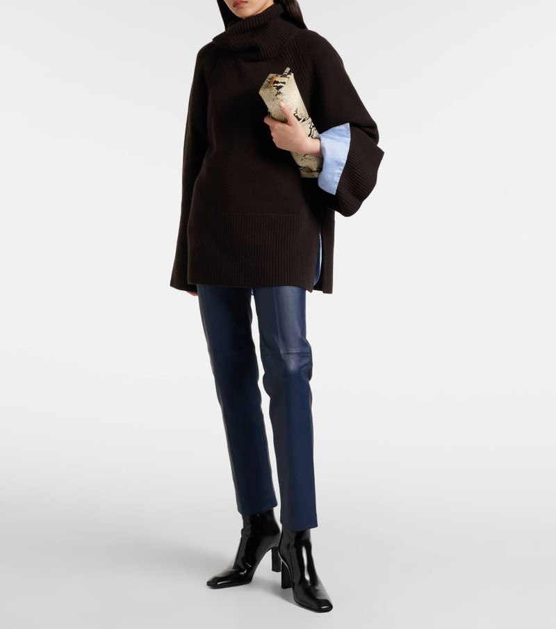 JOSEPH Coleman leather slim pants outlook