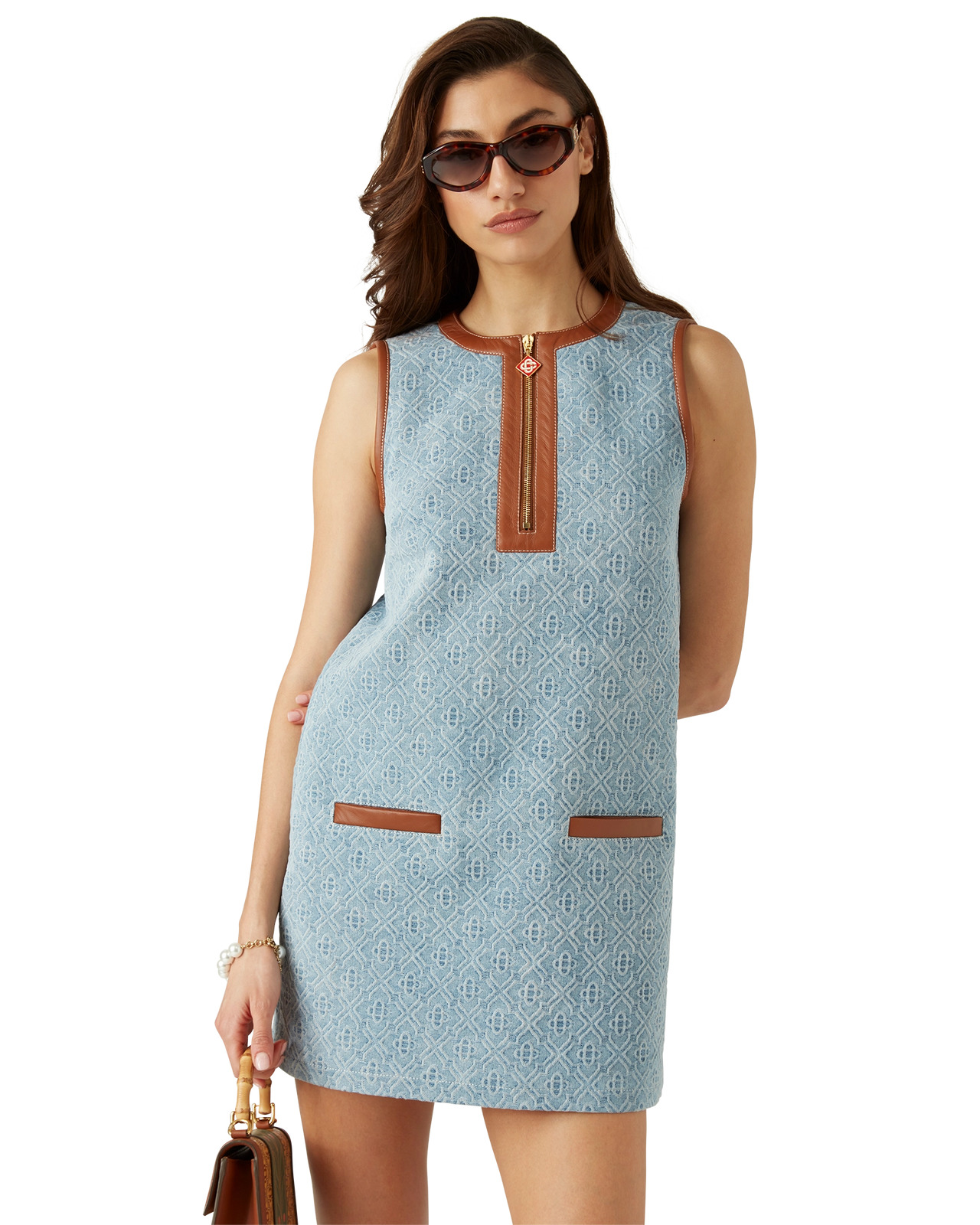 Monogram Denim Dress | Casablanca Paris - 4
