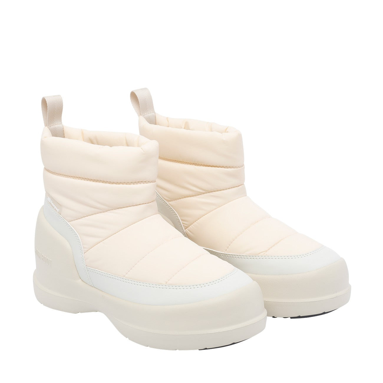 Moon Boot Women Mezzaluna Puffy Cream Booties - 2