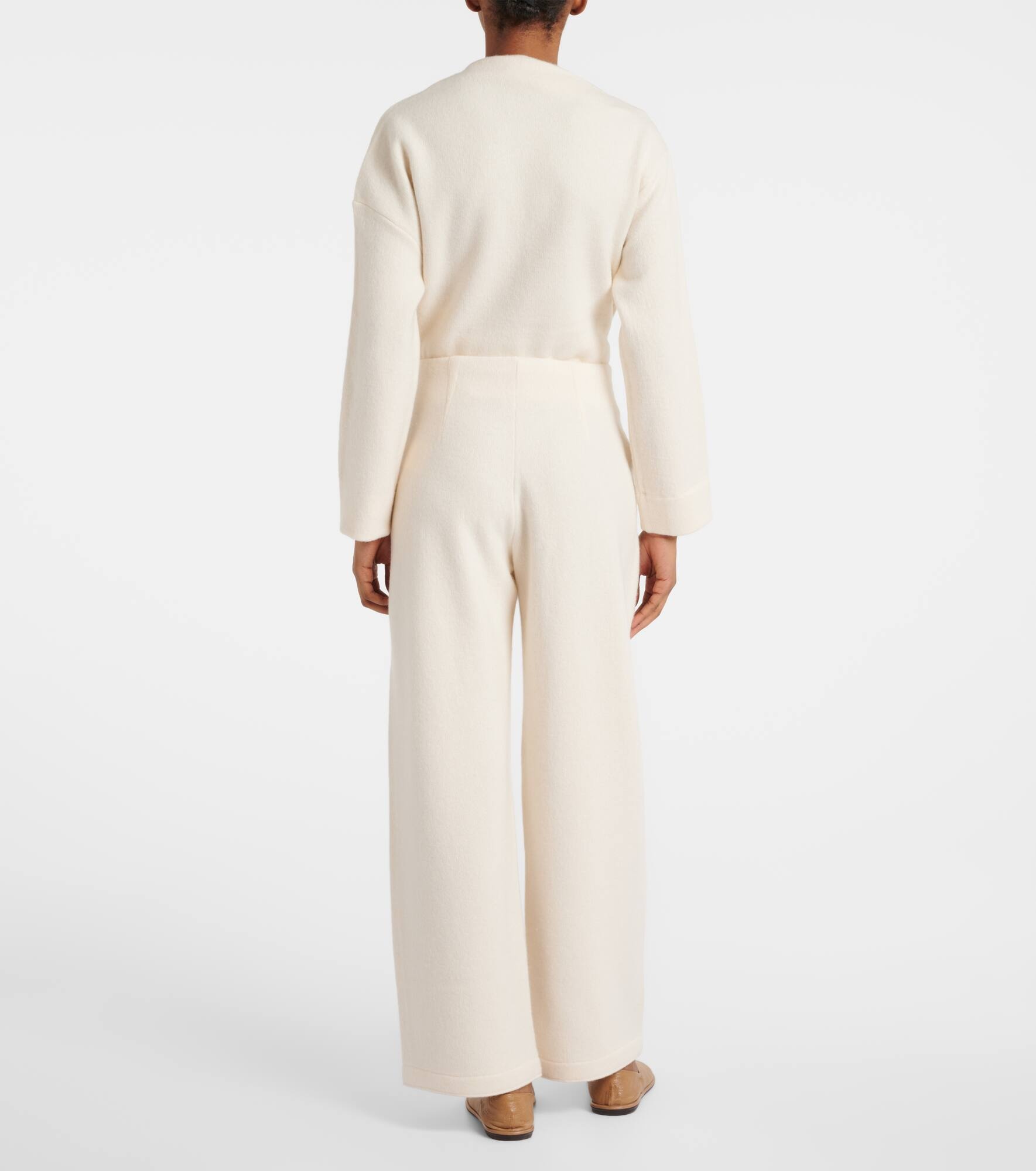 Arca cashmere and wool wide-leg pants - 3
