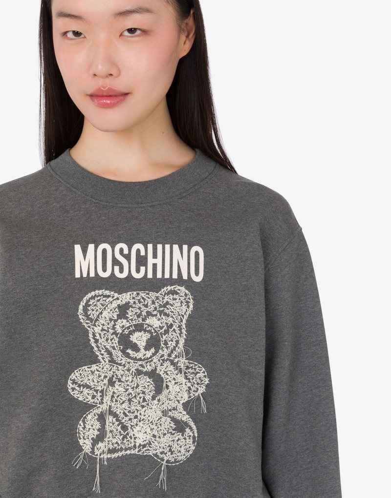 MOSCHINO TEDDY BEAR ORGANIC COTTON SWEATSHIRT 4