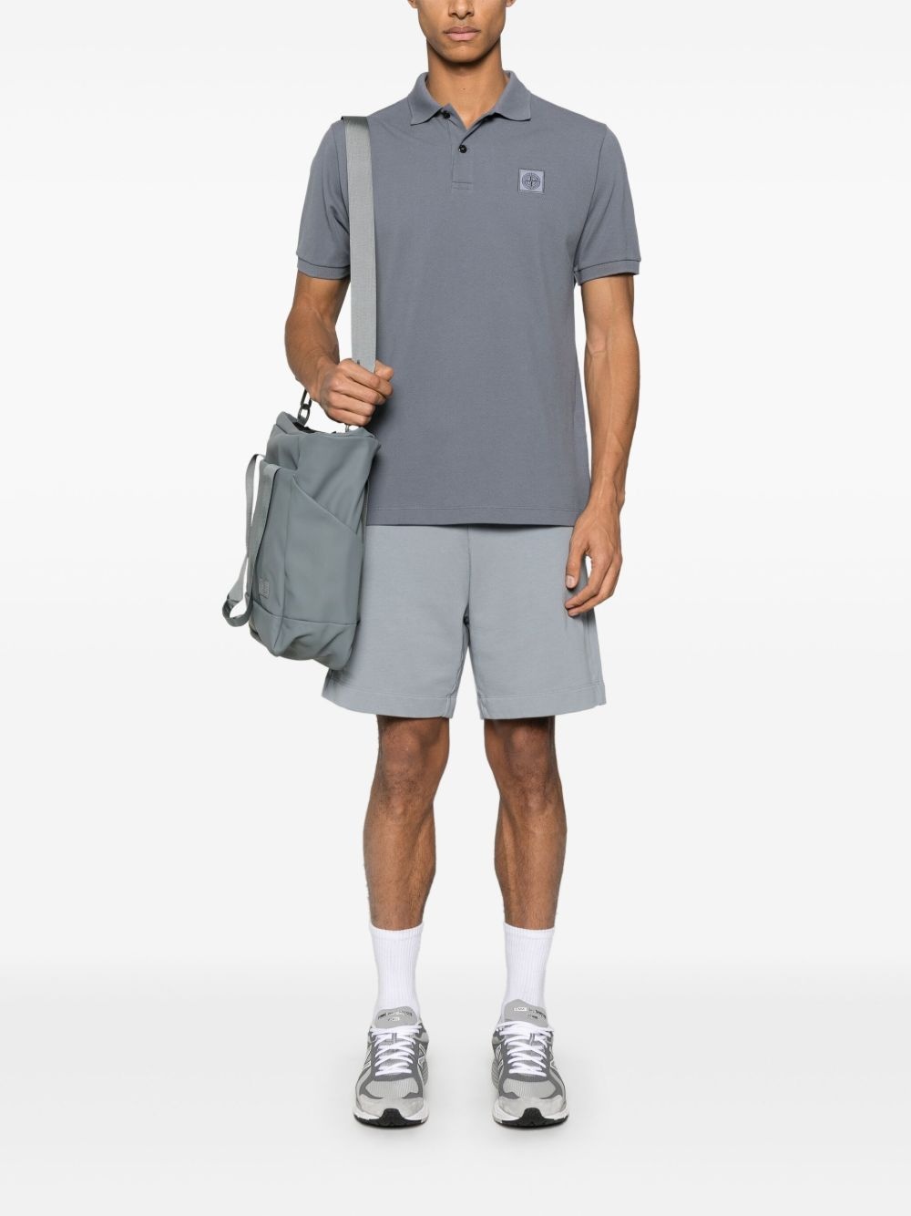 Compass-motif polo shirt - 2