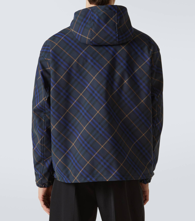 Checked windbreaker jacket 4