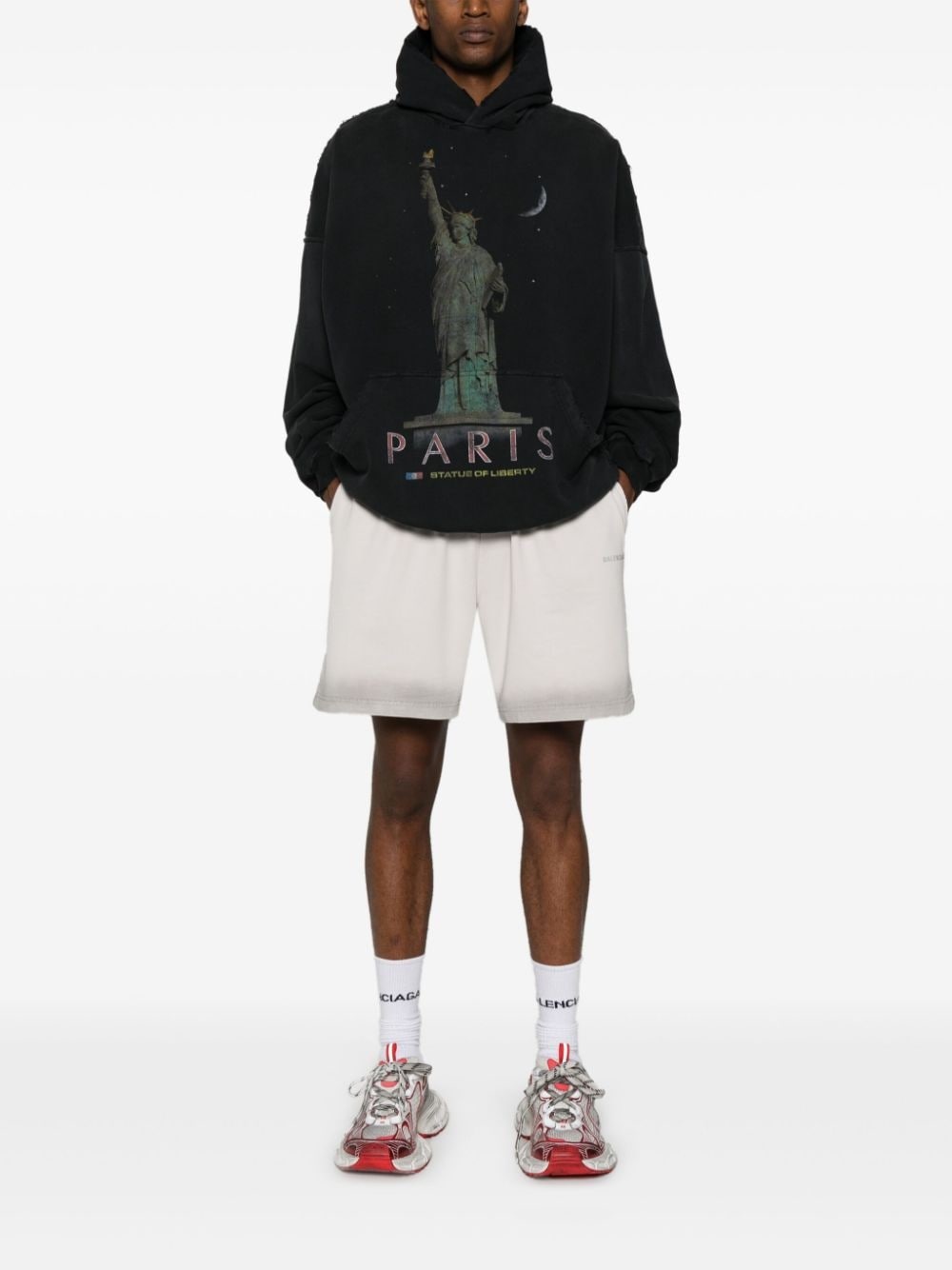 Paris Liberty distressed hoodie - 3