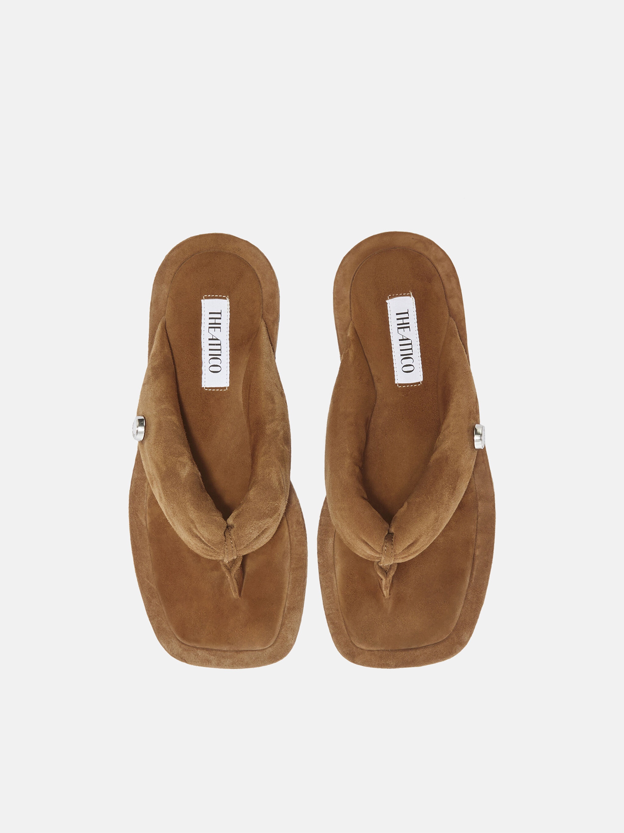 ''INDIE'' PALE BROWN FLAT THONG - 3