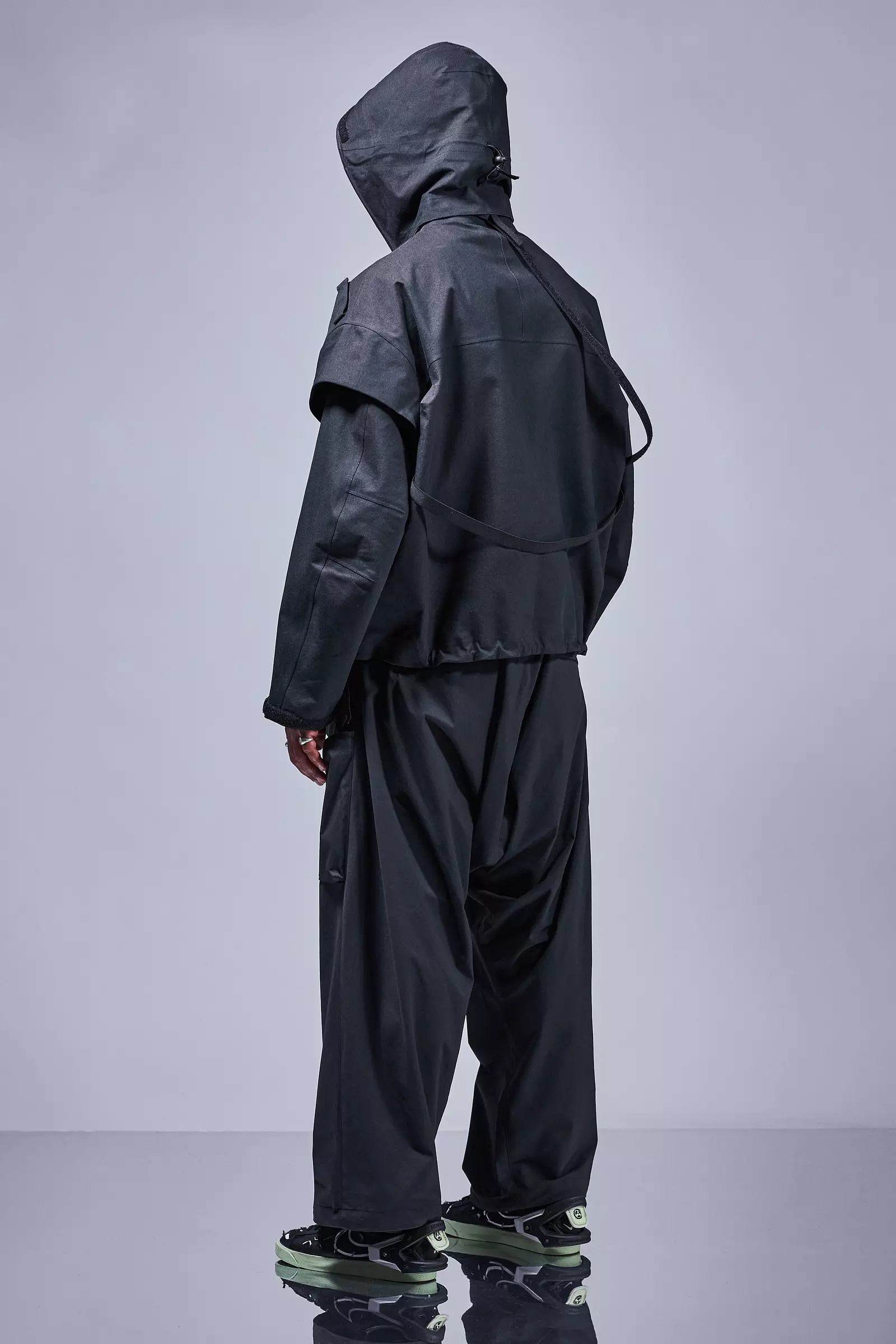 J68W-BQ 3L Rider Jacket Black - 7