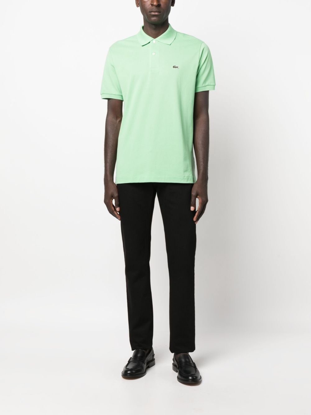 logo-patch cotton polo shirt - 2