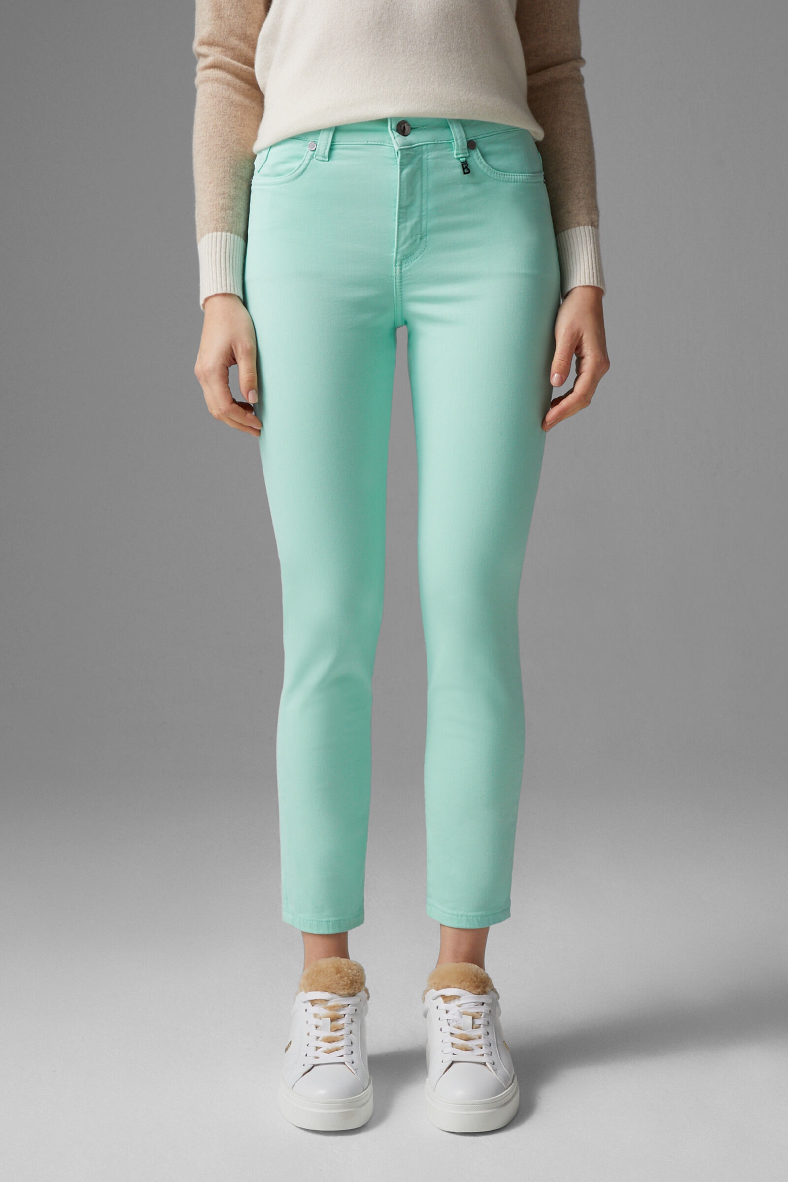 Slim fit Julie 7/8 jeans in Mint - 2
