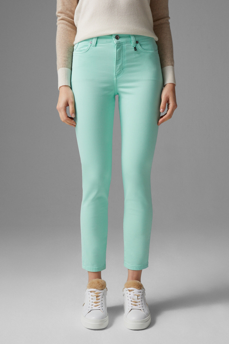 Slim fit Julie 7/8 jeans in Mint 2