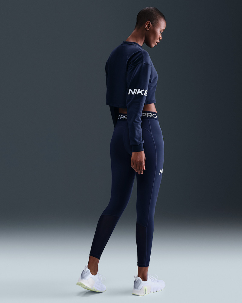 Nike Pro Women's Dri-FIT Loose Crew-Neck French Terry Sweatshirt 5