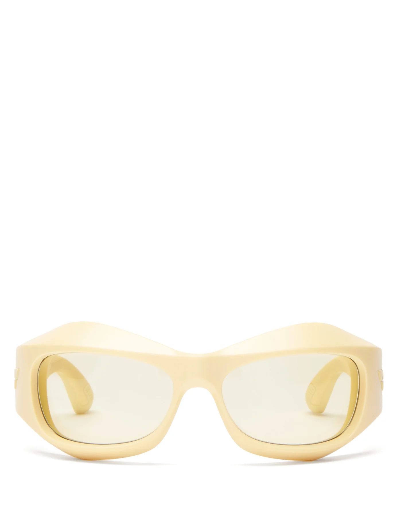 Oval acetate sunglasses - 1