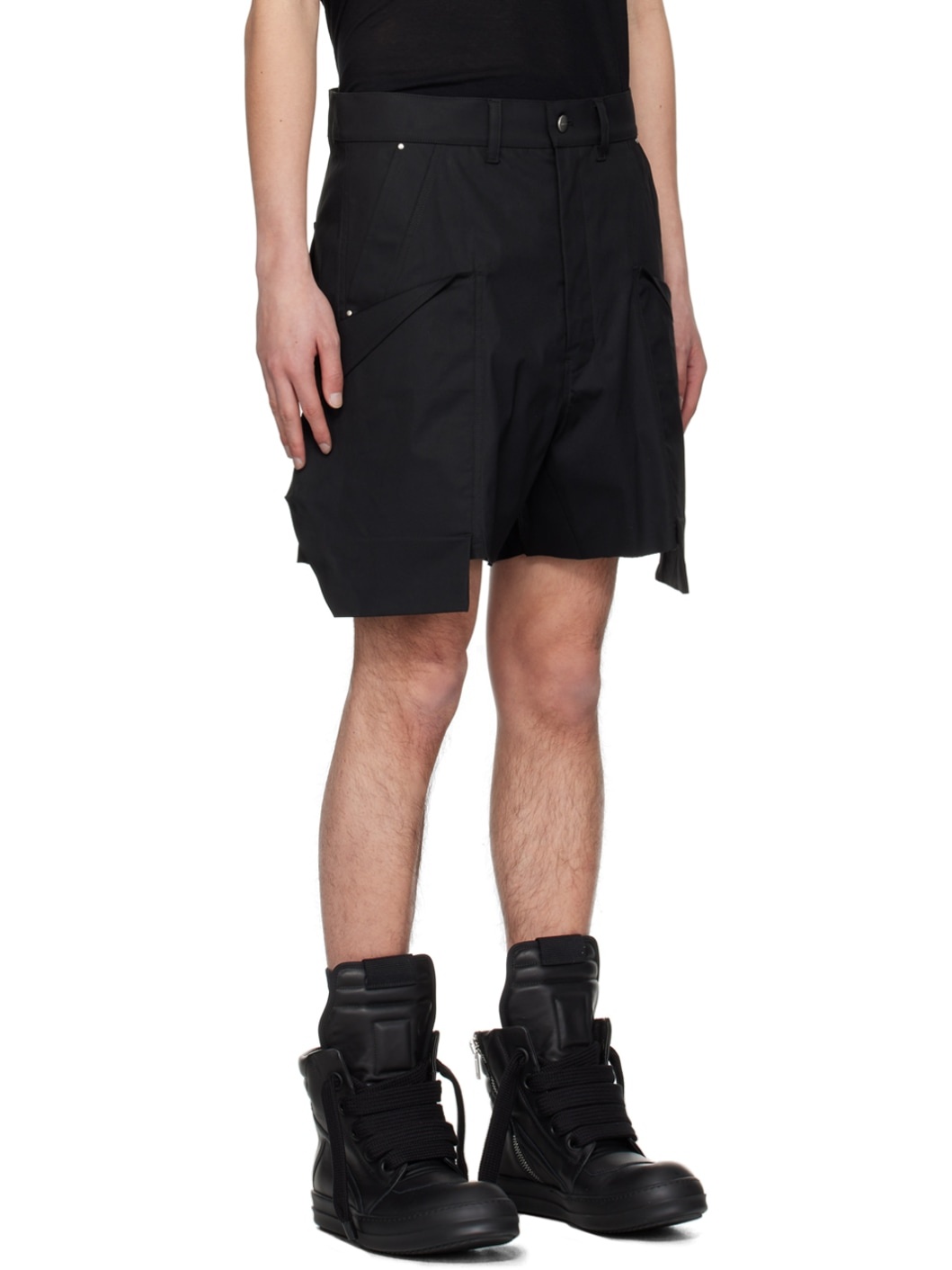 Black Stefan Cargo Shorts - 2