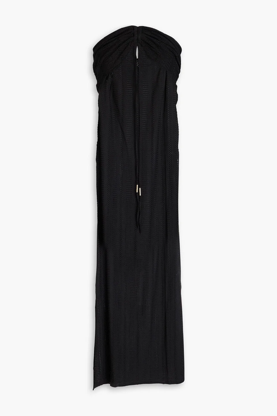 Mila cutout crochet-knit halterneck maxi dress - 1