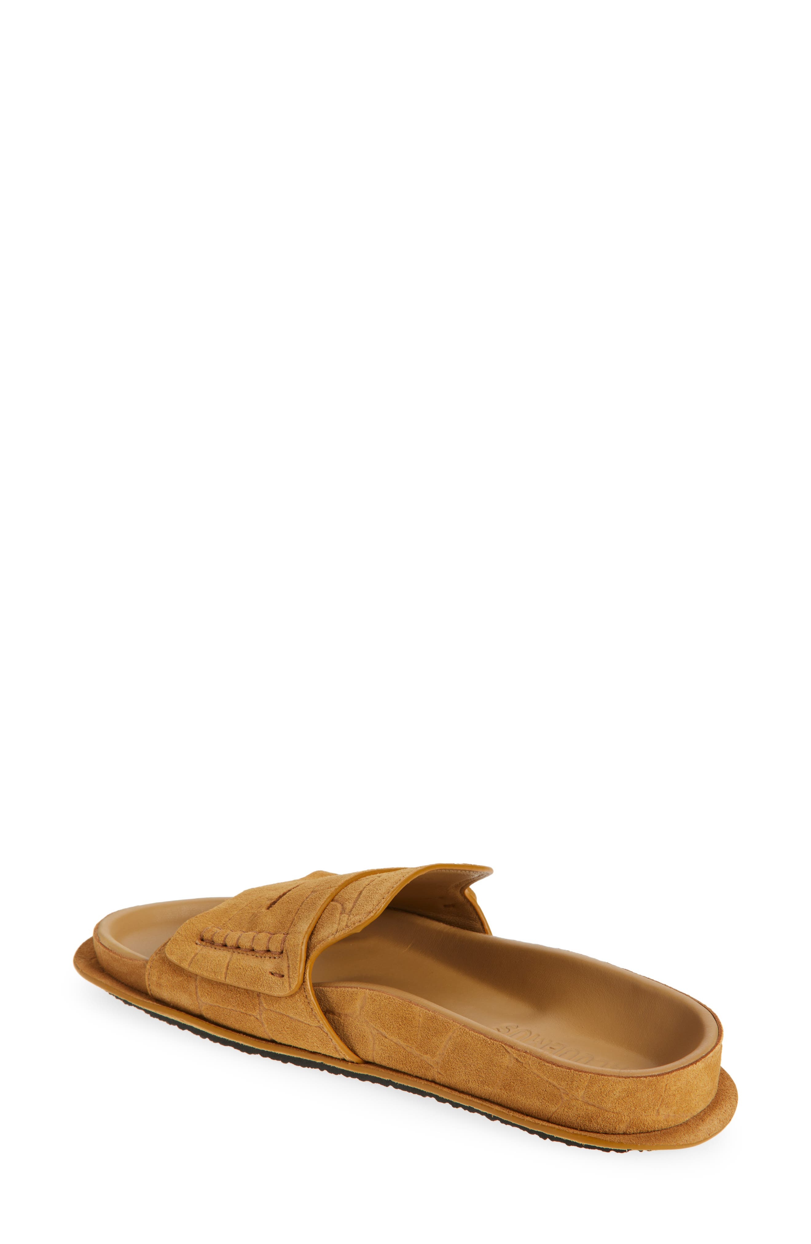 Jacquemus Les Sandales Mocassin Slide Sandal in Camel 830 at Nordstrom - 2