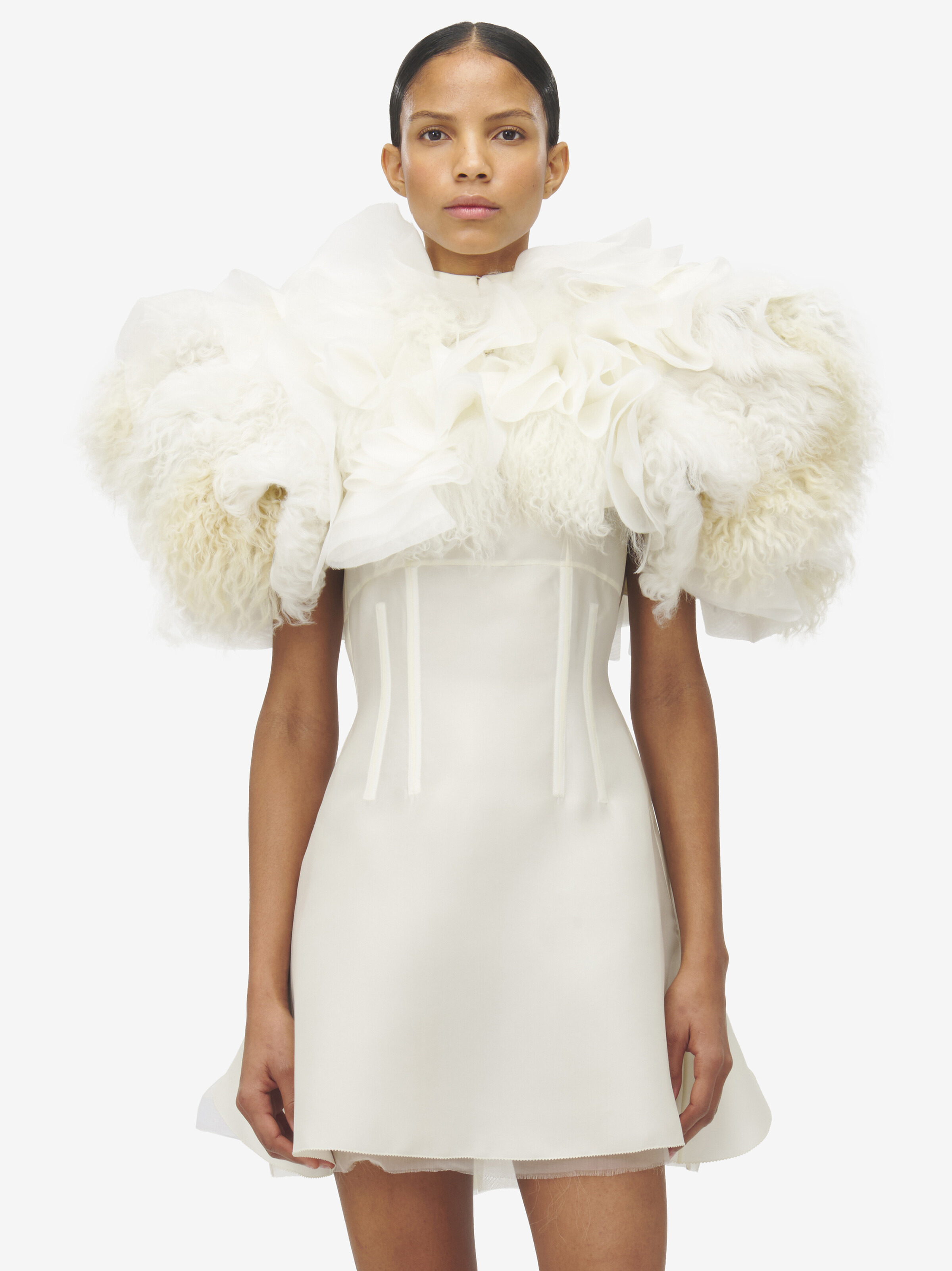 Hybrid Shearling Bolero - 2