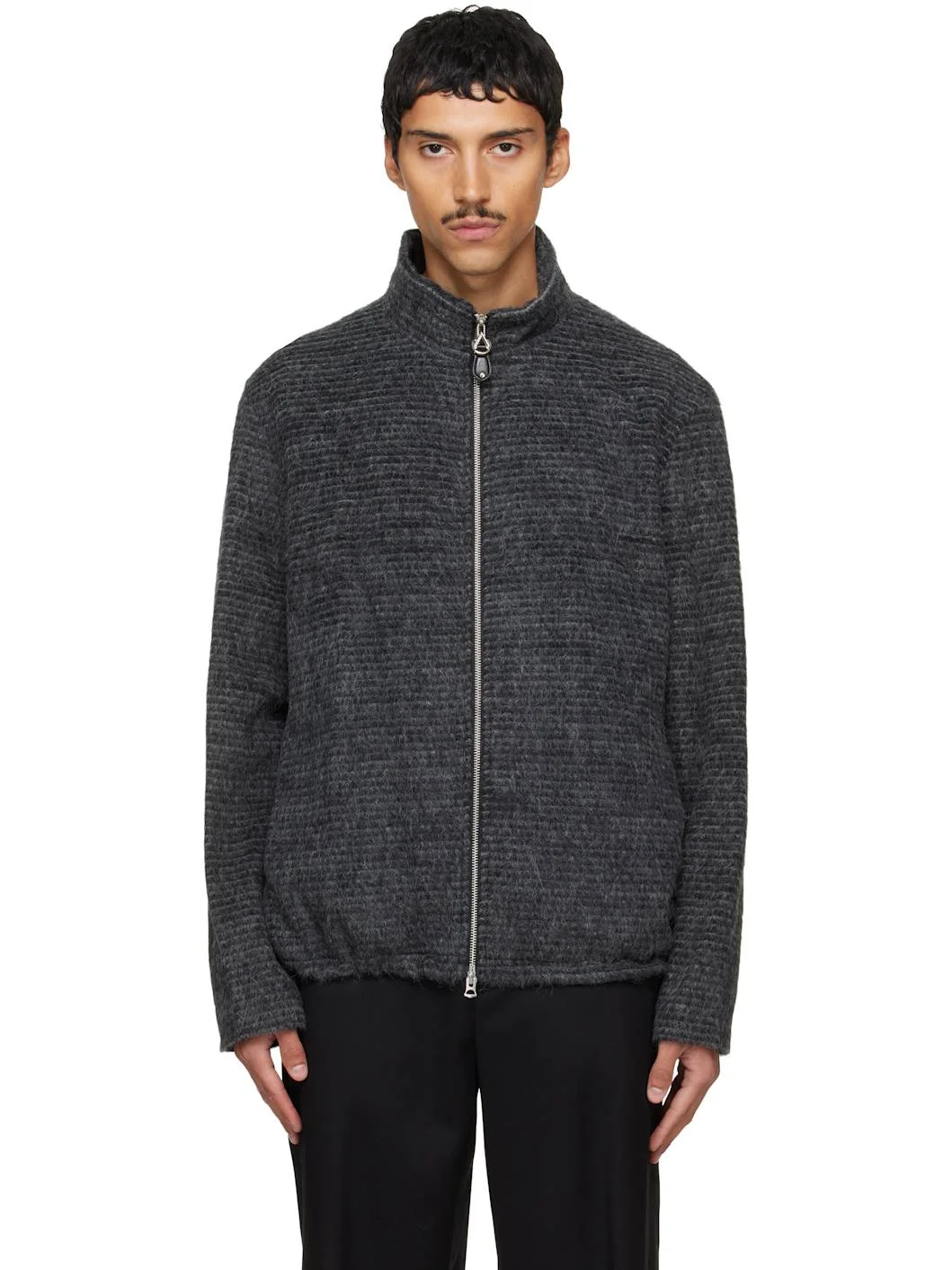 Gray Alpaca Jacket - 1