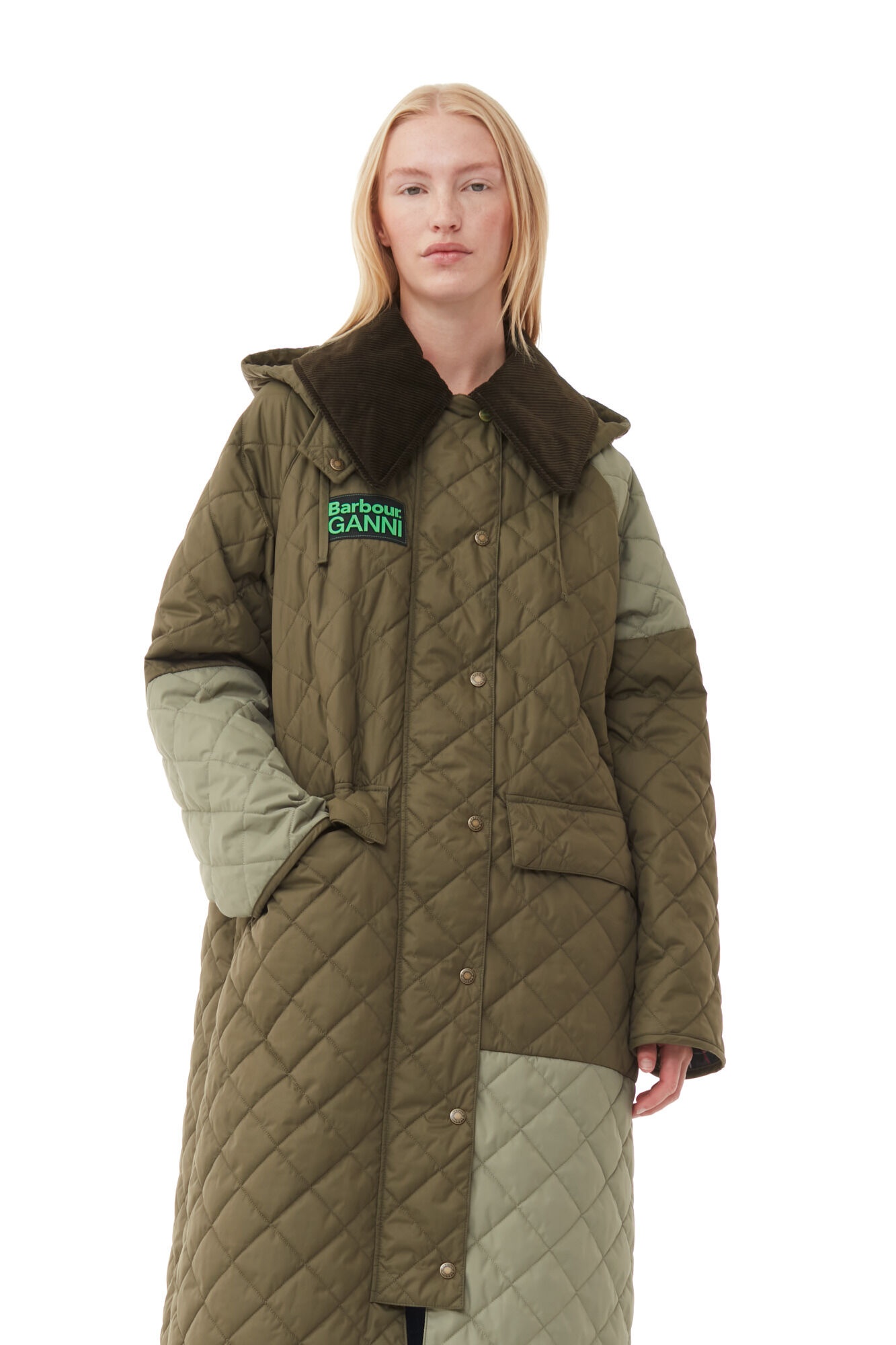 GANNI X BARBOUR BURGHLEY QUILTED JACKET - 4