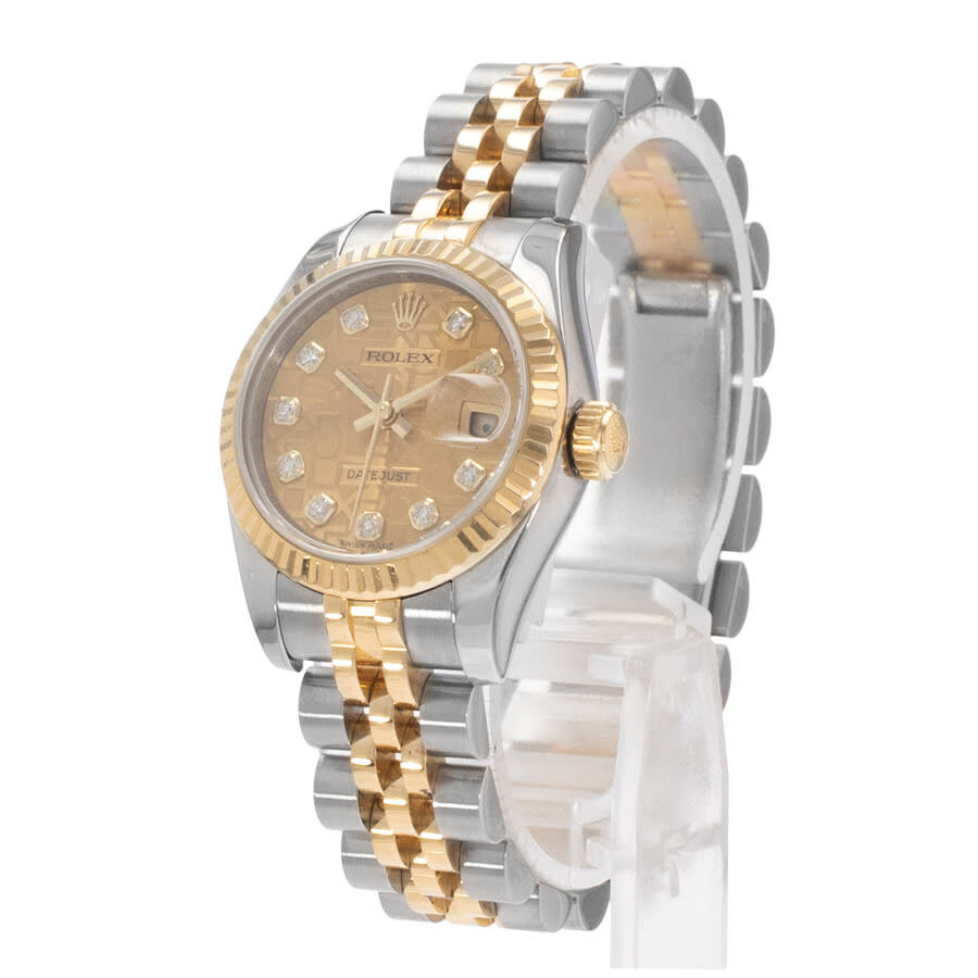 Pre-owned Rolex Datejust 26 Automatic Chronometer Diamond Ladies Watch 179173 CJDJ - 5