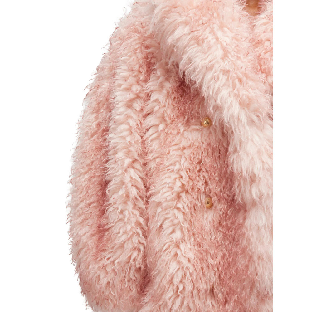 Ganni Pink Coats - Oversized Coats Women - 4