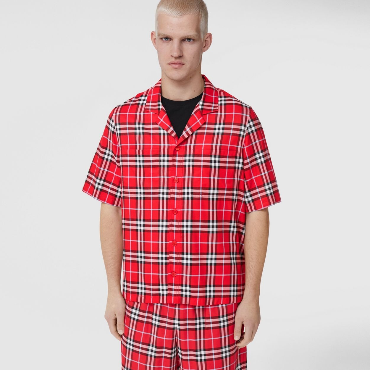 Short-sleeve Check Shirt - 5