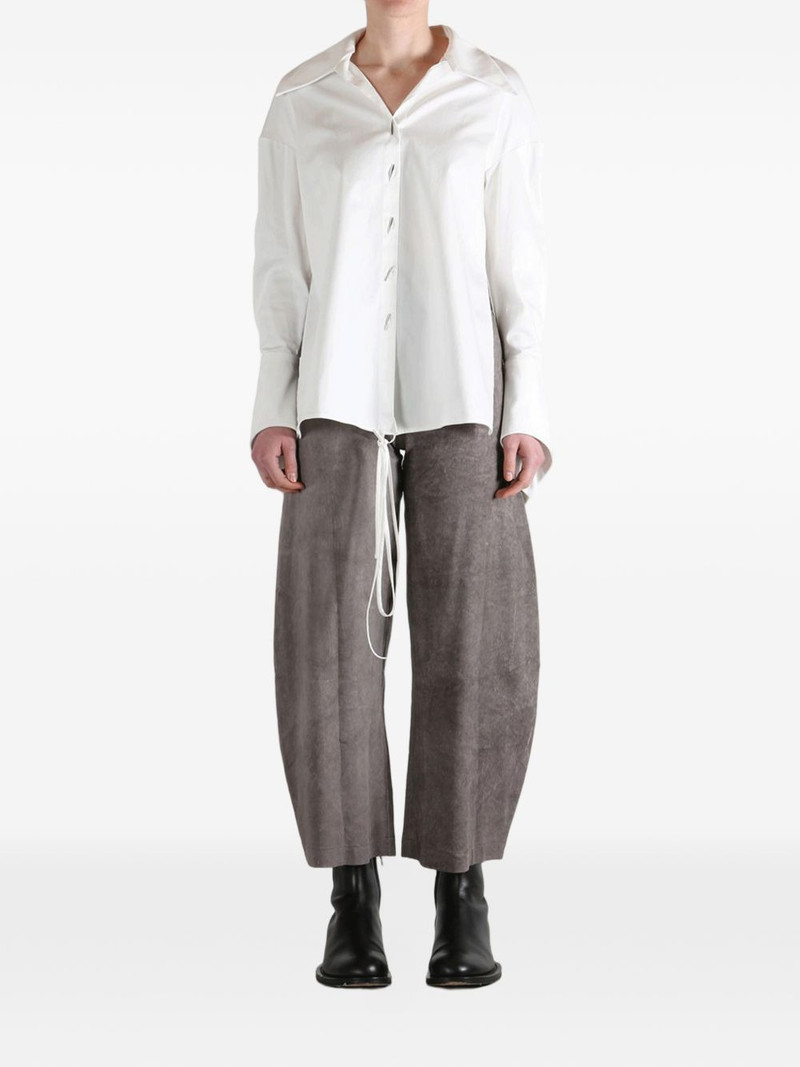 GRACE LING oversized-fit wrap shirt outlook