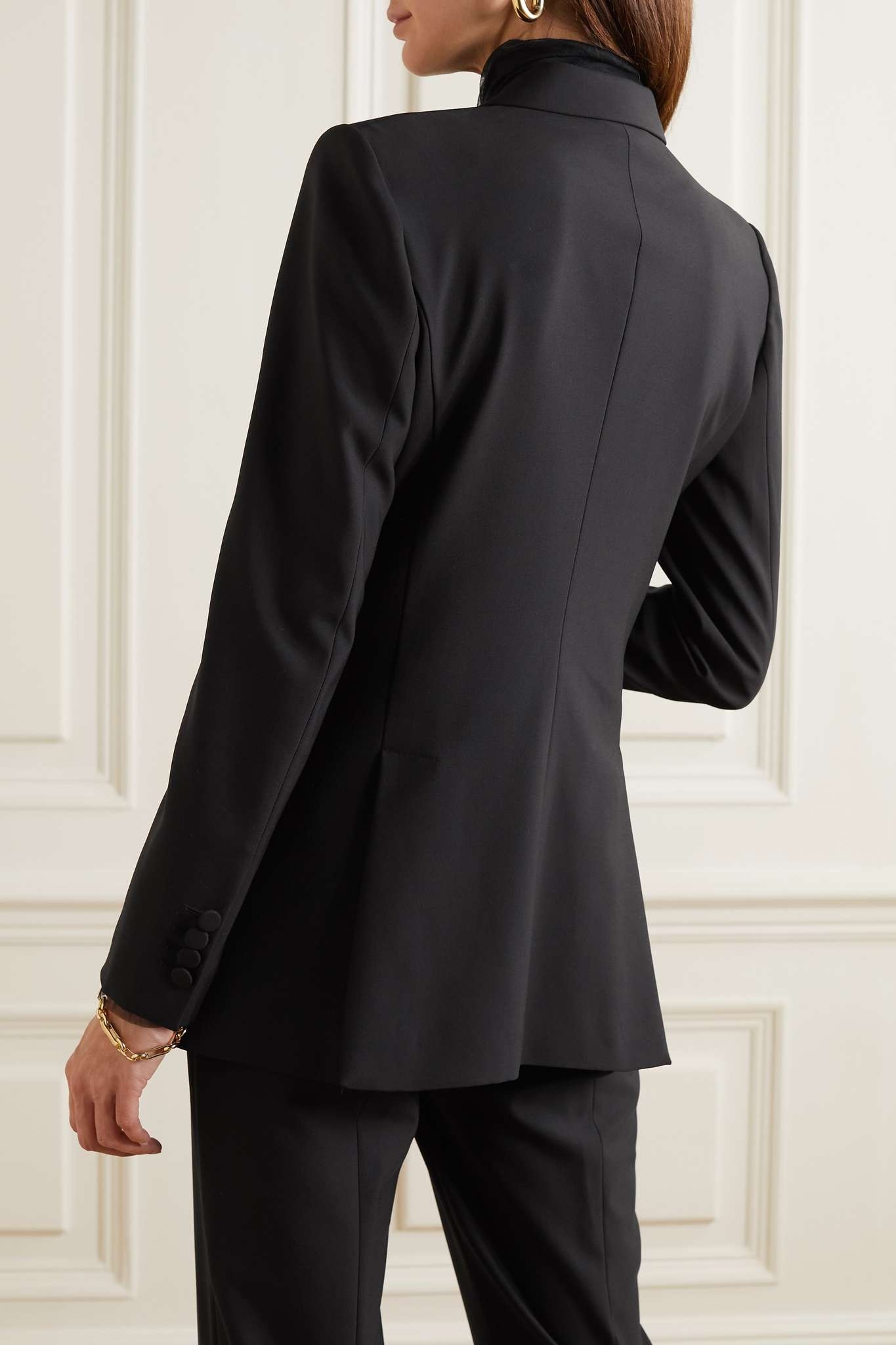 + NET SUSTAIN double-breasted merino wool jacket - 3