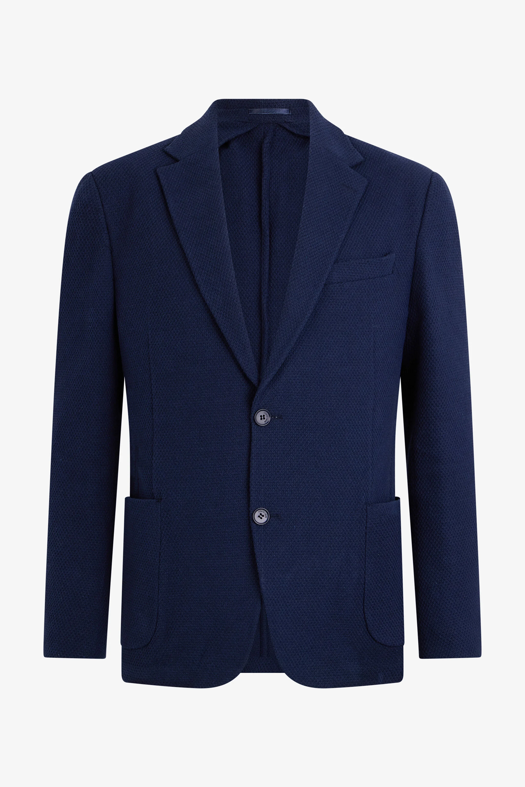 Unstructured Jacket in Navy Blue - 1