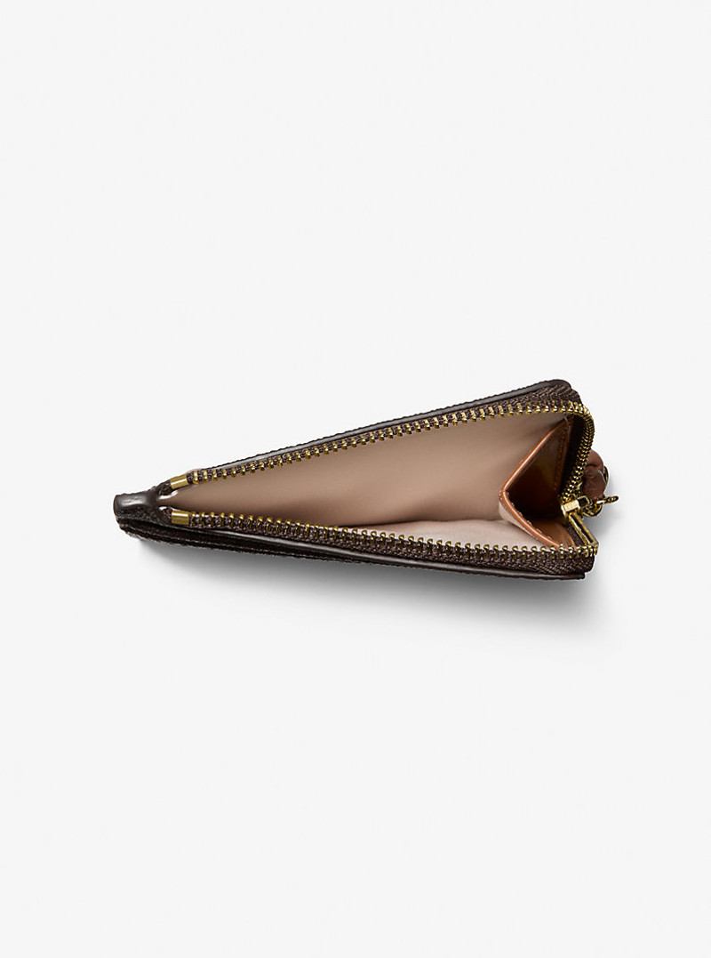 MICHAEL KORS Jet Set Small Signature Logo Card Case Wristlet outlook