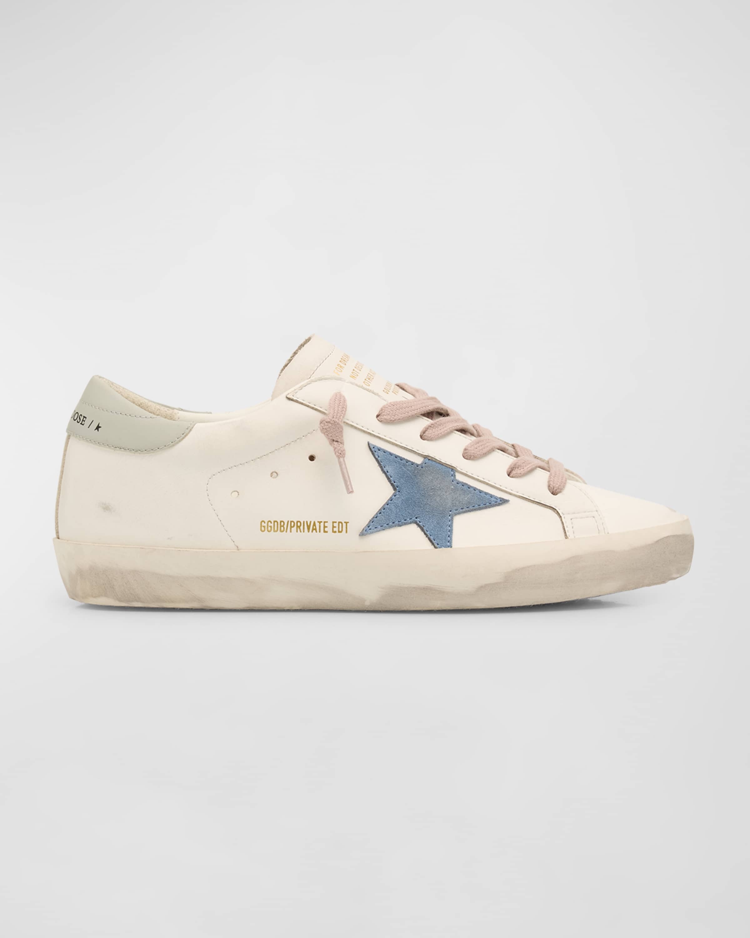 Superstar Mixed Leather Low-Top Sneakers - 1