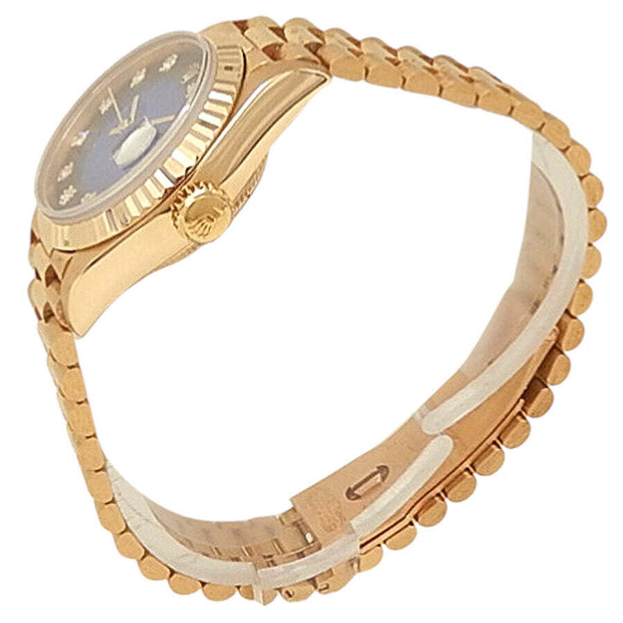 Pre-owned Rolex Datejust Automatic Chronometer Diamond Blue Dial Ladies Watch 69178 BLDP - 2