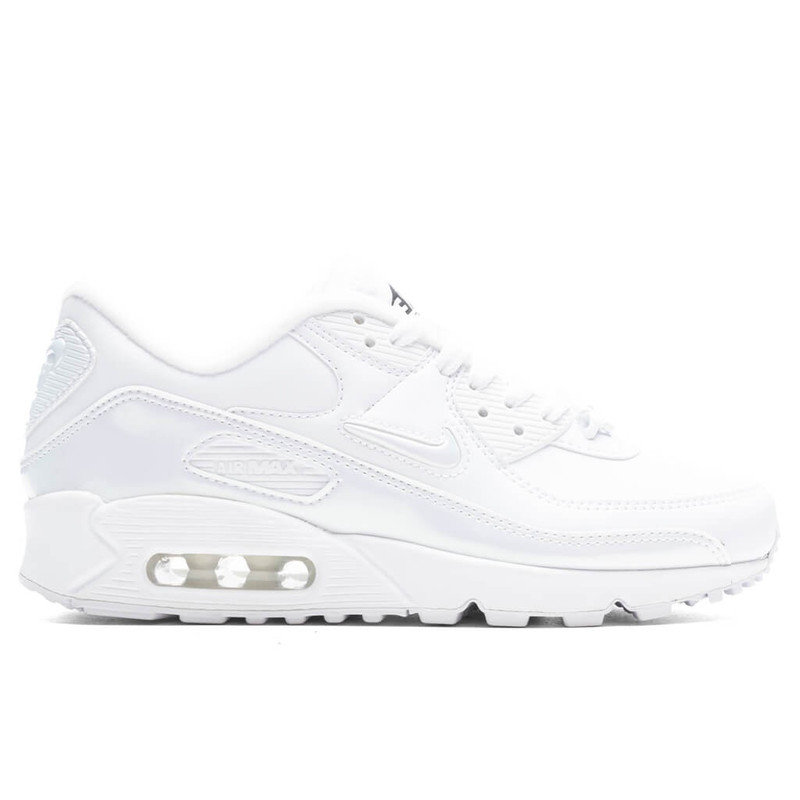 WOMEN'S AIR MAX 90 - WHITE/MULTI-COLOR/BLACK - 1