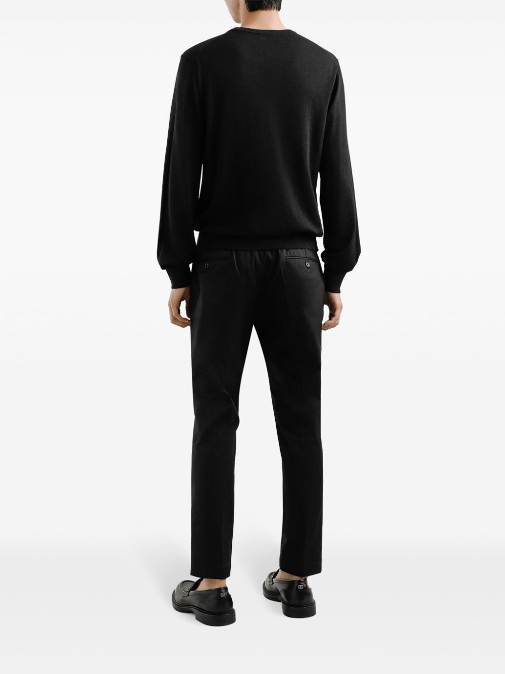 mid-rise slim-fit trousers - 3