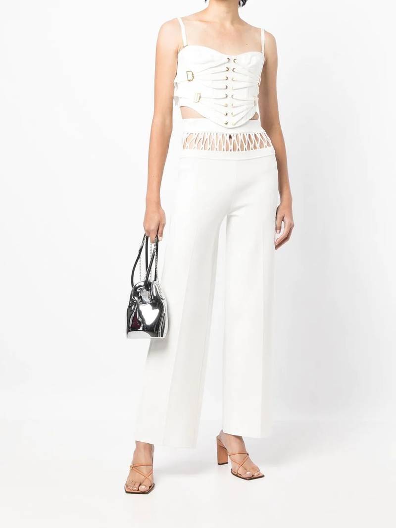 Dion Lee net-panel 스웨드 바지 outlook