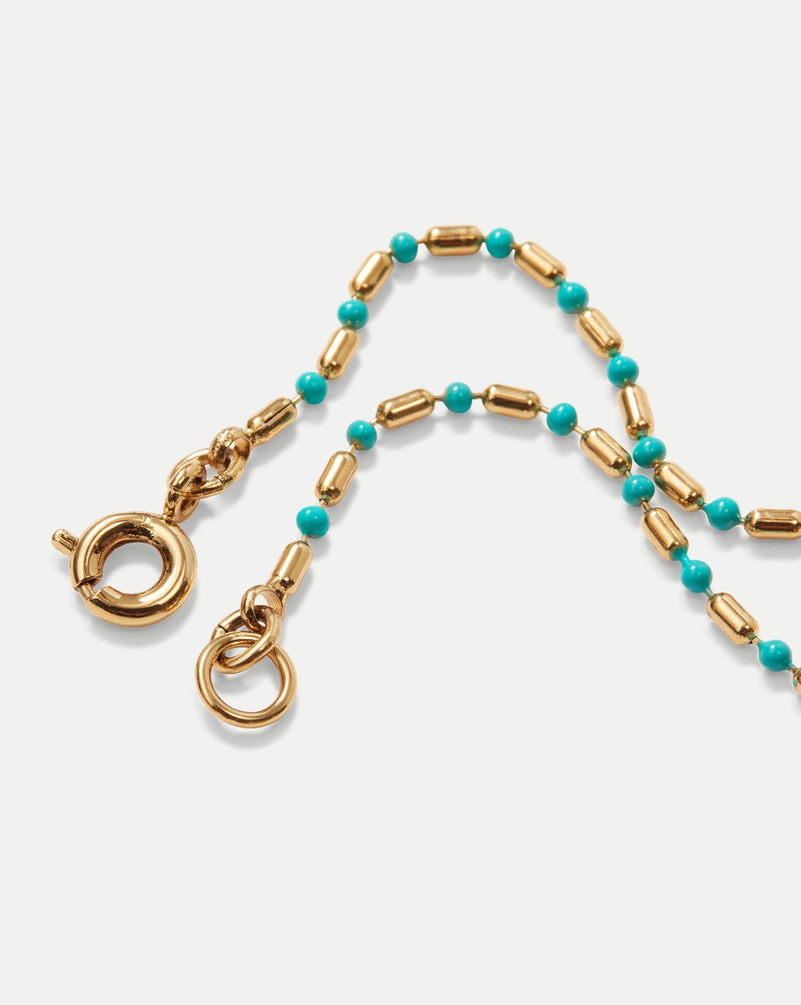 ENAMEL BEAD CHAIN ANKLET - 3